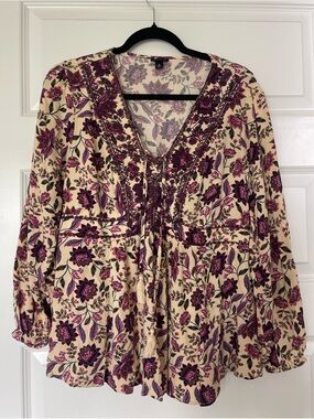 Torrid Floral Boho Blouse | Size 0 (Large)